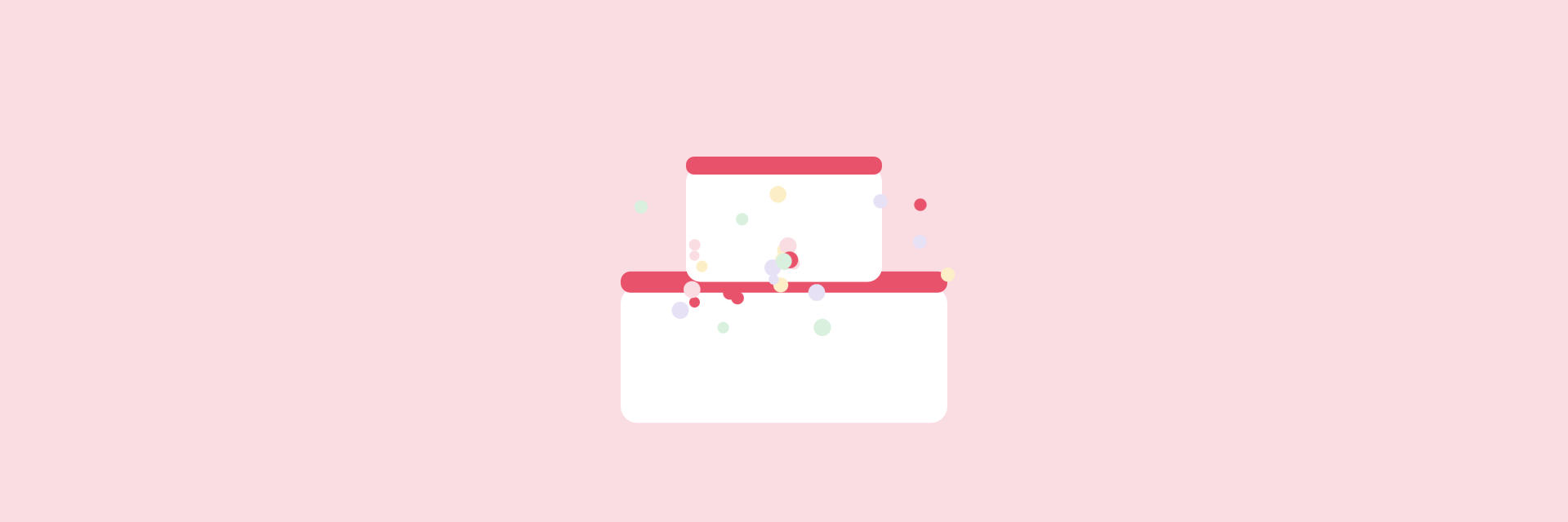 Illustrated collage of eggless theme and birthday cakes on a blush pink background, Whisking Wonders gallery